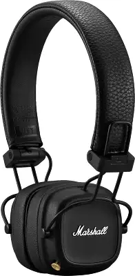 Гарнитура накладные Marshall Major IV черный беспроводные bluetooth оголовье (MAJOR IV BLACK)