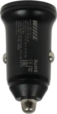 Автомобильное зар./устр. Wiiix UCC-7-2-11 3.1A+3A (PD+QC) USB-C/USB-A универсальное черный
