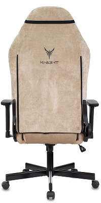 Кресло игровое Knight N1 Fabric бежевый Light-21 с подголов. крестов. металл