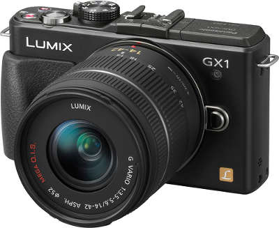 Цифровая фотокамера Panasonic Lumix DMC-GX1-K Black Kit (Micro 4/3 14-42 мм)