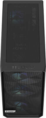 Корпус Fractal Design Meshify 2 RGB Black TG Light Tint, черный, EATX, Без БП (FD-C-MES2A-06)