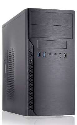 Корпус FoxLine Case Foxline FL–628-FZ450R-U32 |FL–628-FZ450R-U32| mATX case, black, w/PSU 450W 12cm, w/2xUSB2.0, w/2xUSB3.0 w/pwr cord, w/o FAN