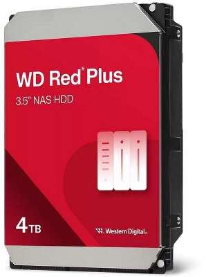 Жесткий диск Western Digital Red Plus WD40EFPX 4TB 3.5" NAS HDD SATA III 