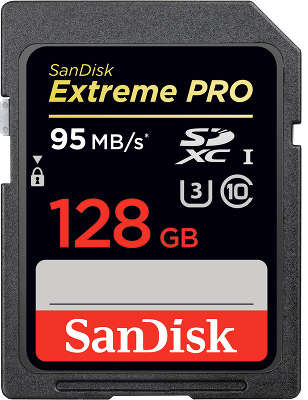 Карта памяти 128 Гб SDXC Sandisk Extreme Pro Class 10 UHS-I U3 [SDSDXPA-128G-G46]