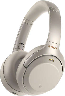 Беспроводные наушники Sony WH-1000XM3, с шумоподавлением, серебристые