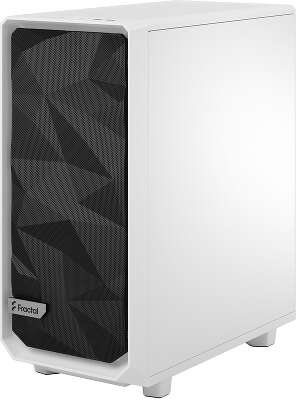 Корпус Fractal Design Meshify 2 Compact Clear Tempered Glass, белый, ATX, Без БП (FD-C-MES2C-05)