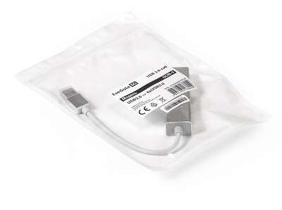 Концентратор ExeGate DUB-4 (кабель-адаптер USB3.0 --> 4xUSB3.0, Plug&Play, серебристый)