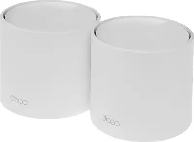 Бесшовный Mesh роутер TP-Link Deco X10 (DECO X10(2-PACK)) AX1500 10/100/1000BASE-TX белый (упак.:2шт)