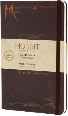 Записная книжка "Hobbit" (в линейку), Moleskine, Large, бургунди (арт. LEHOQP060)