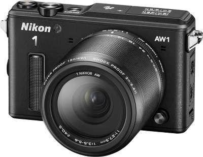 Цифровая фотокамера Nikon 1 AW1 Black Kit (11-27,5 мм f/3.5-5.6 VR)