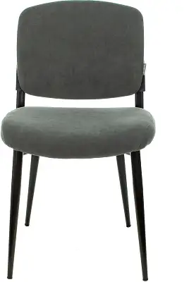 Стул для дома Бюрократ CH-K8 серый Alfa 44 металл черный на ножках (CH-K8_1/GREY)