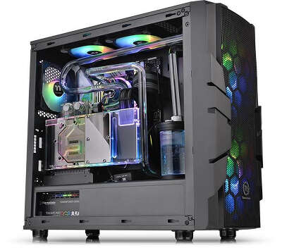 Корпус Thermaltake Commander C33 TG ARGB, черный, ATX, Без БП (CA-1N4-00M1WN-00)
