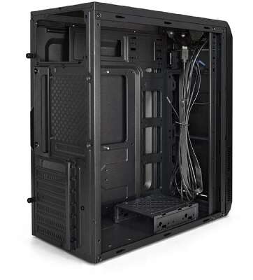 Exegate EX287365RUS Корпус Miditower ExeGate XP-334UC (ATX, без БП, 1*USB+1*USB3.0+1*TypeC, аудио, черный)