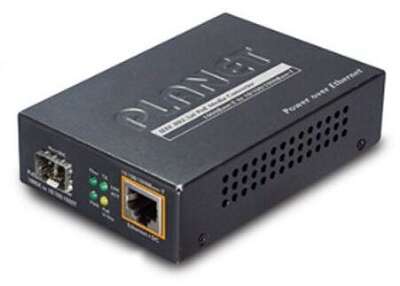 GTP-805A медиа конвертер/ IEEE802.3af/at PoE 10/100/1000Base-T to MiniGBIC (SFP) Converter