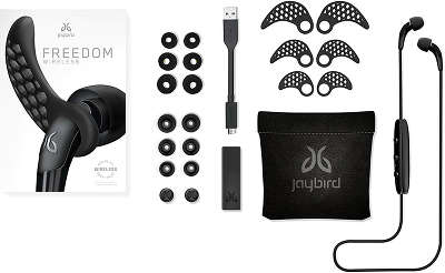 Наушники для спорта Jaybird Freedom Bluetooth Headphones Carbon + гарнитура