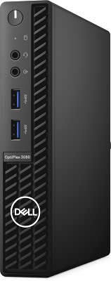Компьютер Неттоп Dell OptiPlex 3080 Micro i3 10100T/8/256 SSD/Kb+Mouse/W10Pro,черный