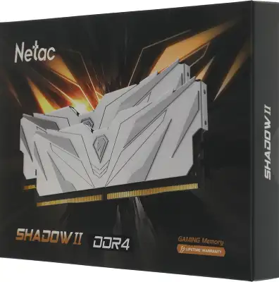 Набор памяти DDR4 DIMM 2x8Gb DDR3200 Netac Shadow II White (NTSWD4P32DP-16W)