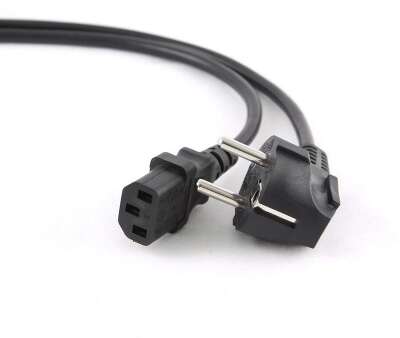 Кабель питания GEMBIRD/CABLEXPERT PC-186 black (1.8м, Schuko- C13, 6А, с зазем.) (PC-186)