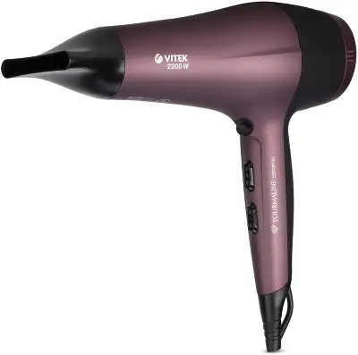 Фен Vitek VT-2535 2200Вт бордовый/черный (2535-VT-01)