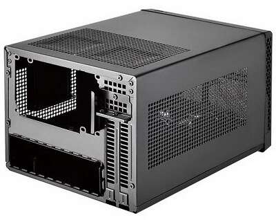 Корпус Silverstone SST-SG13B Sugo Mini-ITX Compact Computer Cube Case, Mesh Front Panel, black, RTL {4}