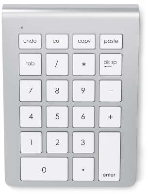 Беспроводной цифровой блок клавиатуры Satechi Bluetooth Aluminum Wireless Keypad, Silver [ST-AWKP]