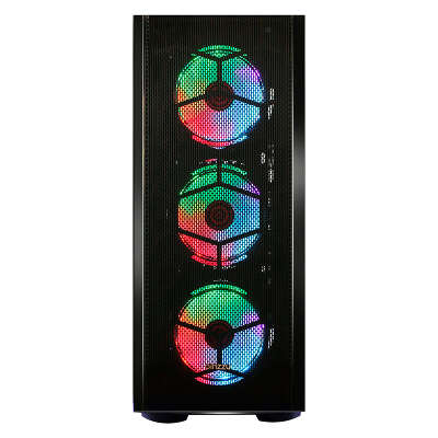 Корпус Ginzzu GL 300 FAN 12CM RGB*4 USB3.0 Window