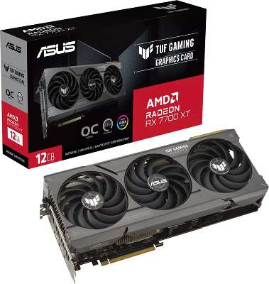 Видеокарта ASUS AMD Radeon RX 7700 XT TUF-RX7700XT-O12G-GAMING 12Gb DDR6 PCI-E HDMI, 3DP