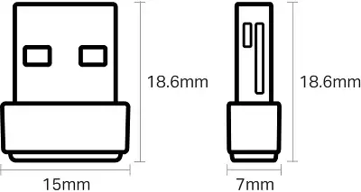 Сетевой адаптер Wi-Fi TP-Link Archer T2U NANO AC600 USB 2.0
