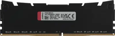 Память DDR4 16GB 4000MHz Kingston KF440C19RB12/16 Fury Renegade Black RTL Gaming PC4-32000 CL19 DIMM 288-pin 1.35В dual rank с радиатором Ret