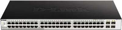 D-Link DGS-1210-52/ME/B1A Управляемый L2 коммутатор, 48x1000Base-T, 4x1000Base-X SFP, AC 220В/DC 12В(с возможностью мониторинга статуса питания коммутатора)