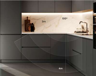 Световая панель с датчиком движения Yeelight Mate-Silver-Cat's Eye Cabinet Light-42cm