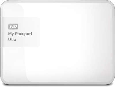 Внешний диск 1 ТБ WD My Passport Ultra USB 3.0, White [WDBDDE0010BWT]