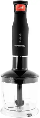 Блендер погружной Starwind SBP3432b 800Вт черный/красный