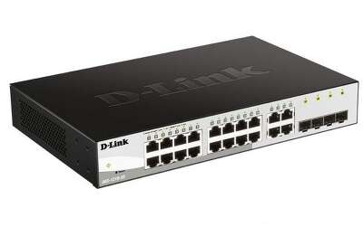 Коммутатор D-Link DGS-1210-20/F2A 20 портов ( 16x 1Gbs, 4x 1Gbs combo SFP, настраиваемый L2) (DGS-1210-20/F2A)