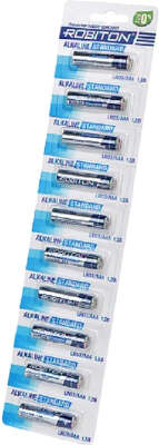 Элемент питания AAA ROBITON STANDARD LR03 (10 шт. отрывной блистер) цена за 1 шт.