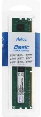 Память DIMM DDR3 8Gb PC12800 1600MHz CL11 Netac 1.5V (NTBSD3P16SP-08)