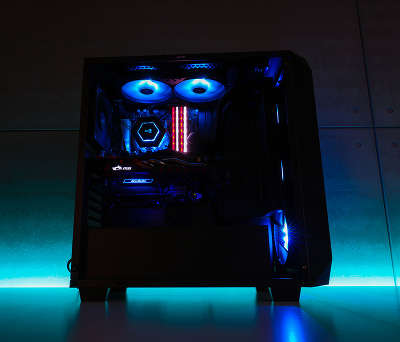 Корпус Aerocool [Project 7] P7-C0 черный , два акриловых окна , ATX, без БП, 2x USB 3.0