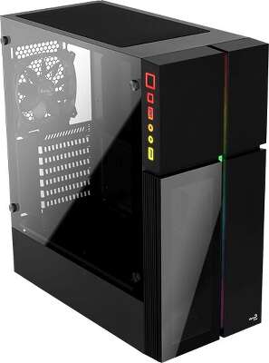 Корпус AeroCool Playa Black, черный, ATX, Без БП (Playa-G-BK-v1)