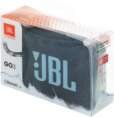 Колонка порт. JBL GO 3 синий 4.2W 1.0 BT 10м (JBLGO3BLU)