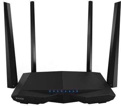 Маршрутизатор/ Tenda WiFi Router AC6 (WLAN 1.2Gbps, Dual-band 2.4GHz+5.1GHz, 802.11ac+3xLAN RG45 10/100+1xWAN GBL) 4x 5dBi ext Antenna