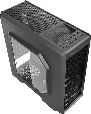 Корпус GameMax G501X White Led, черный, ATX, Без БП (G501X White Led)