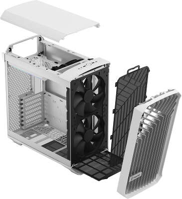 Корпус Fractal Design Torrent Compact White TG Clear Tint, белый, EATX, Без БП (FD-C-TOR1C-03)