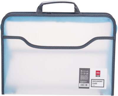 Папка-портфель Deli E38129 1 отдел. A4 полипропилен 0.65мм ассорти