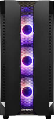 Корпус Chieftec Hunter, черный, ATX, Без БП (GS-01B-OP)