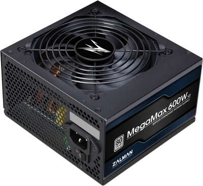 Блок питания 600W Zalman MegaMax ZM600-TXII v2, 120 мм, 80 Plus ATX