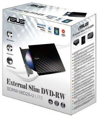 Привод DVD-RW Asus SDRW-08D2S-U LITE/WHT/G/AS белый USB внешний RTL