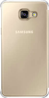 Чехол-книжка Samsung для Samsung Galaxy A7 Clear View Cover, золотистый (EF-ZA710CFEGRU)