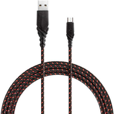 Кабель EnergEA NyloGlitz USB to MicroUSB, 1.5 м, красный [CBL-NGAM-RED150]