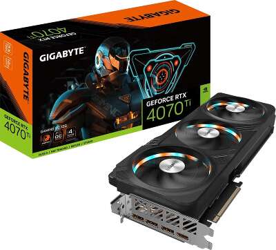 Видеокарта GIGABYTE NVIDIA nVidia GeForce RTX 4070Ti GAMING OC 12Gb DDR6X PCI-E HDMI, 3DP