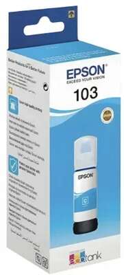 EPSON C13T00S24A  Контейнер 103  с голубыми чернилами для L1110/L3100/3101/3110/3150/3151, 65 мл